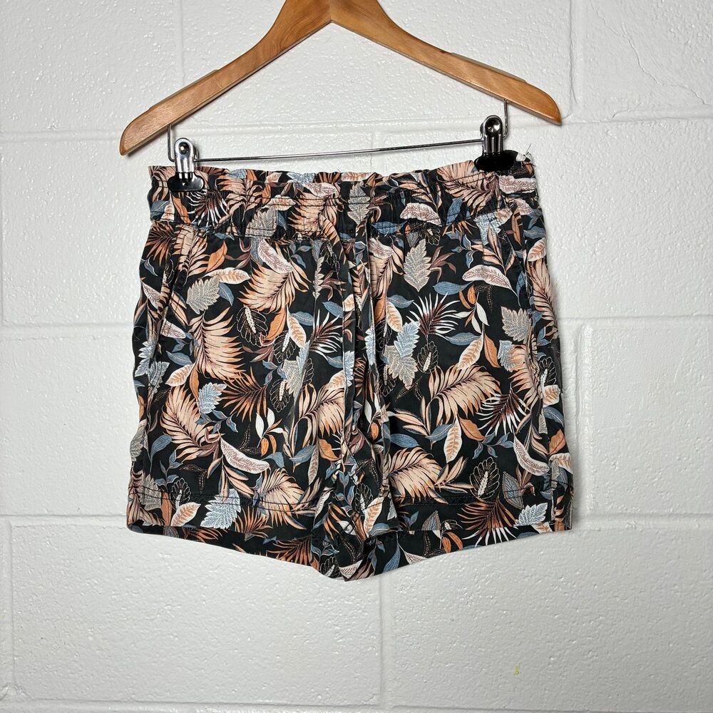 Nicole Miller 100% Lyocell Botanical Drawstring Shorts